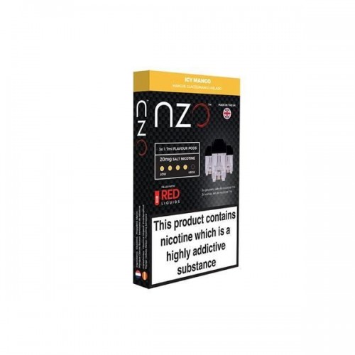 NZO 20mg Salt Cartridges with Red Liquids Nic...