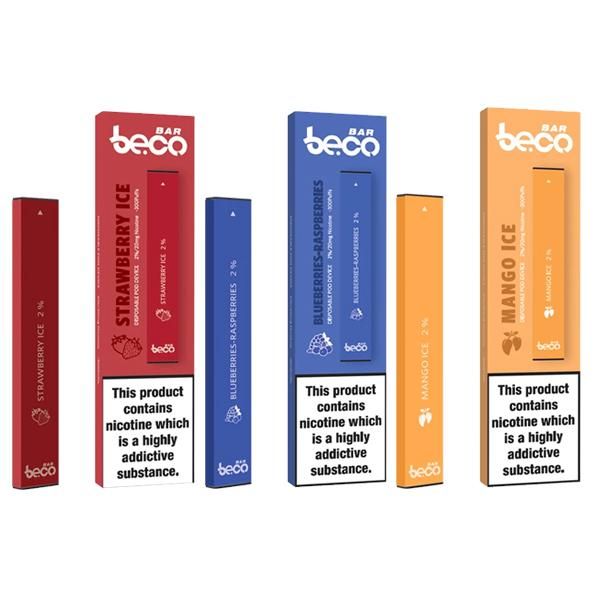 20mg Vaptio Beco Bar Disposable Vape Pod