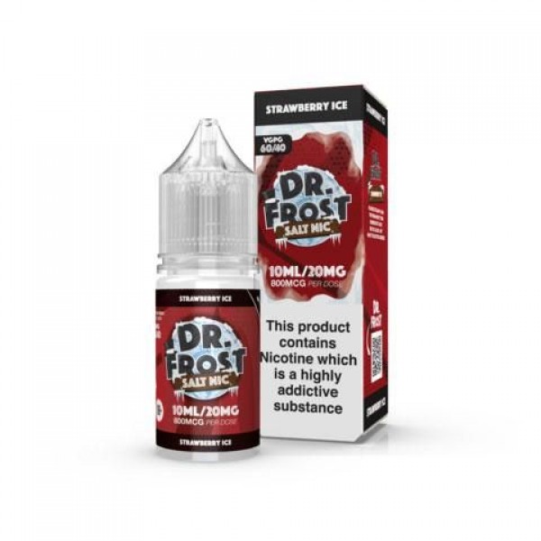 Dr Frost Strawberry Ice 20mg Nic Salt E-Liquid 10ml