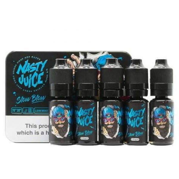 Slow Blow 3mg E-Liquid by Nasty Juice 5 x 10ml Multipack