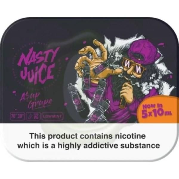 ASAP Grape 3mg E-Liquid by Nasty Juice 5 x 10ml Multipack