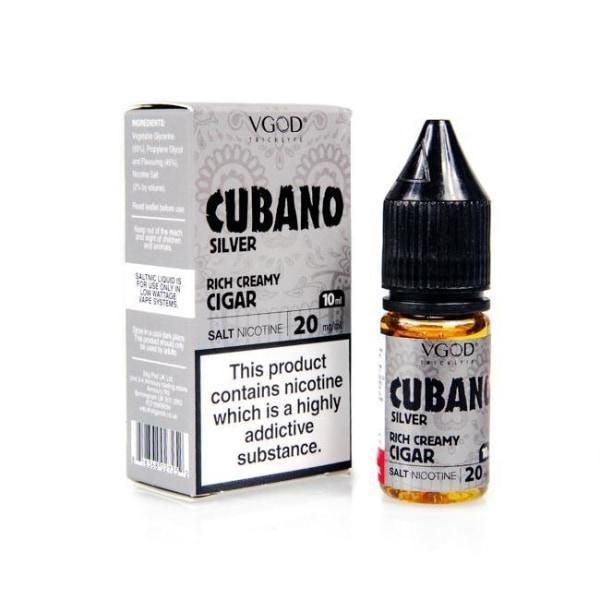 Cubano Silver 20mg Nic Salt E-Liquid by VGOD 10ml