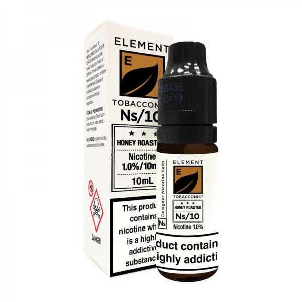 Honey Roasted Tobacco Nic Salt E-Liquid by Element 10ml