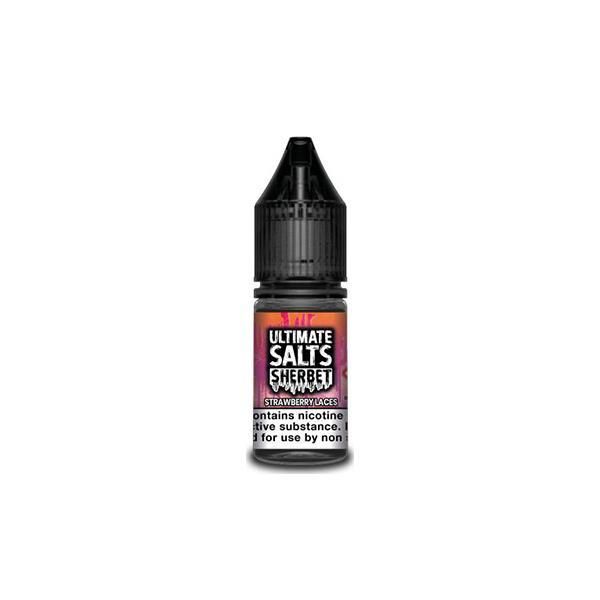 Strawberry Laces Nic Salt E-Liquid by Ultimate Puff Salts Sherbet 10ml