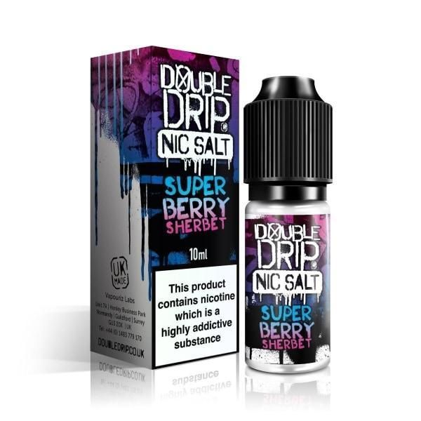 Raspberry Sherbet by Double Drip Nic Salt E-Liquid 10ml