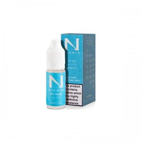 18mg Ice Cool Nic Shot 10ml by Nic Nic (70VG-...