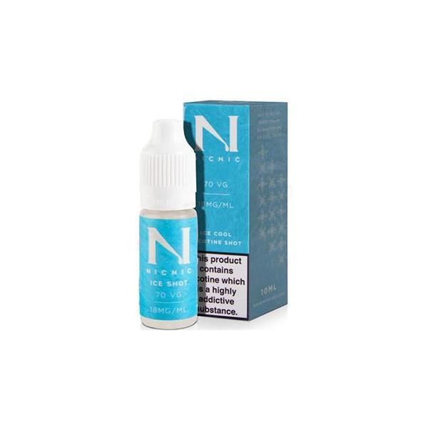 18mg Ice Cool Nic Shot 10ml by Nic Nic (70VG-...