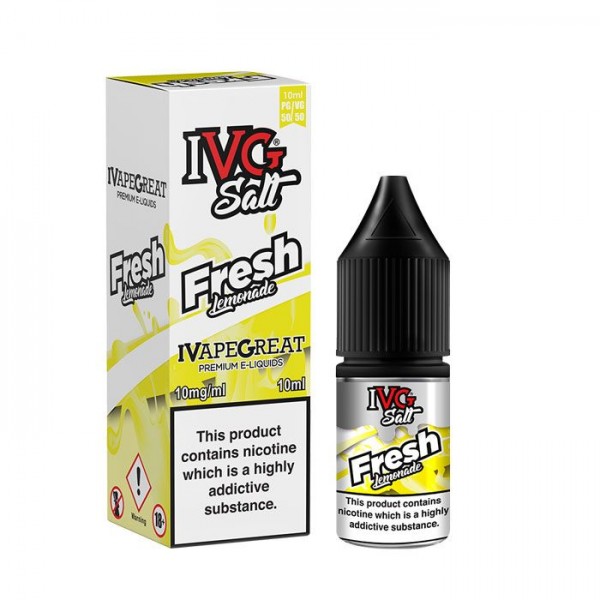 Fresh Lemonade Salt E-Liquid by IVG Mixer 10ml