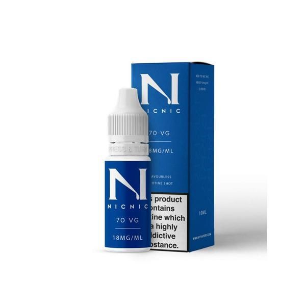 18mg Nic Nic Flavourless Nicotine Shot 10ml 7...