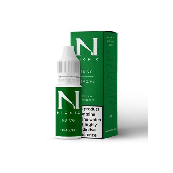 18mg Nic Nic Flavourless Nicotine Shot 10ml 5...