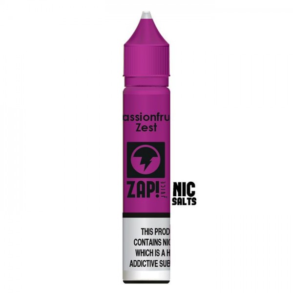 Passionfruit Zest by ZAP Juice Nic Salt E-Liquid 1...